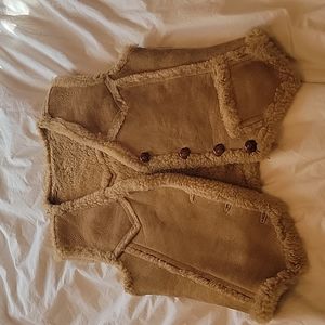 Vintage genuine leather vest